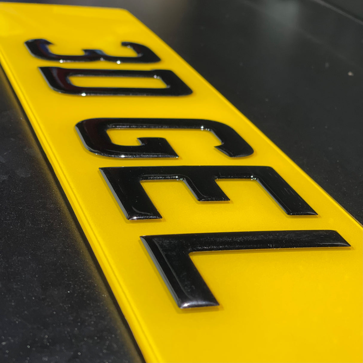 3D Gel Number Plates
