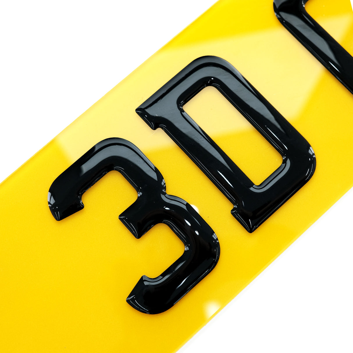 3D Gel Number Plates