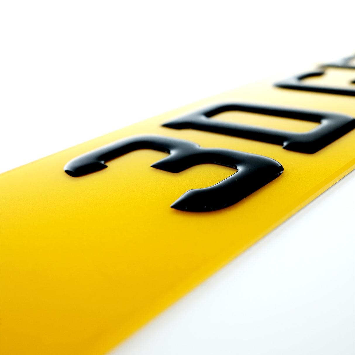 3D Gel Number Plates