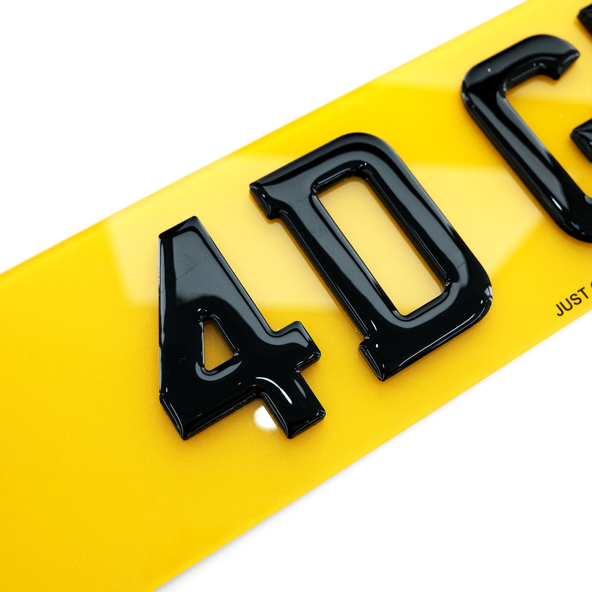 4D Gel Number Plates