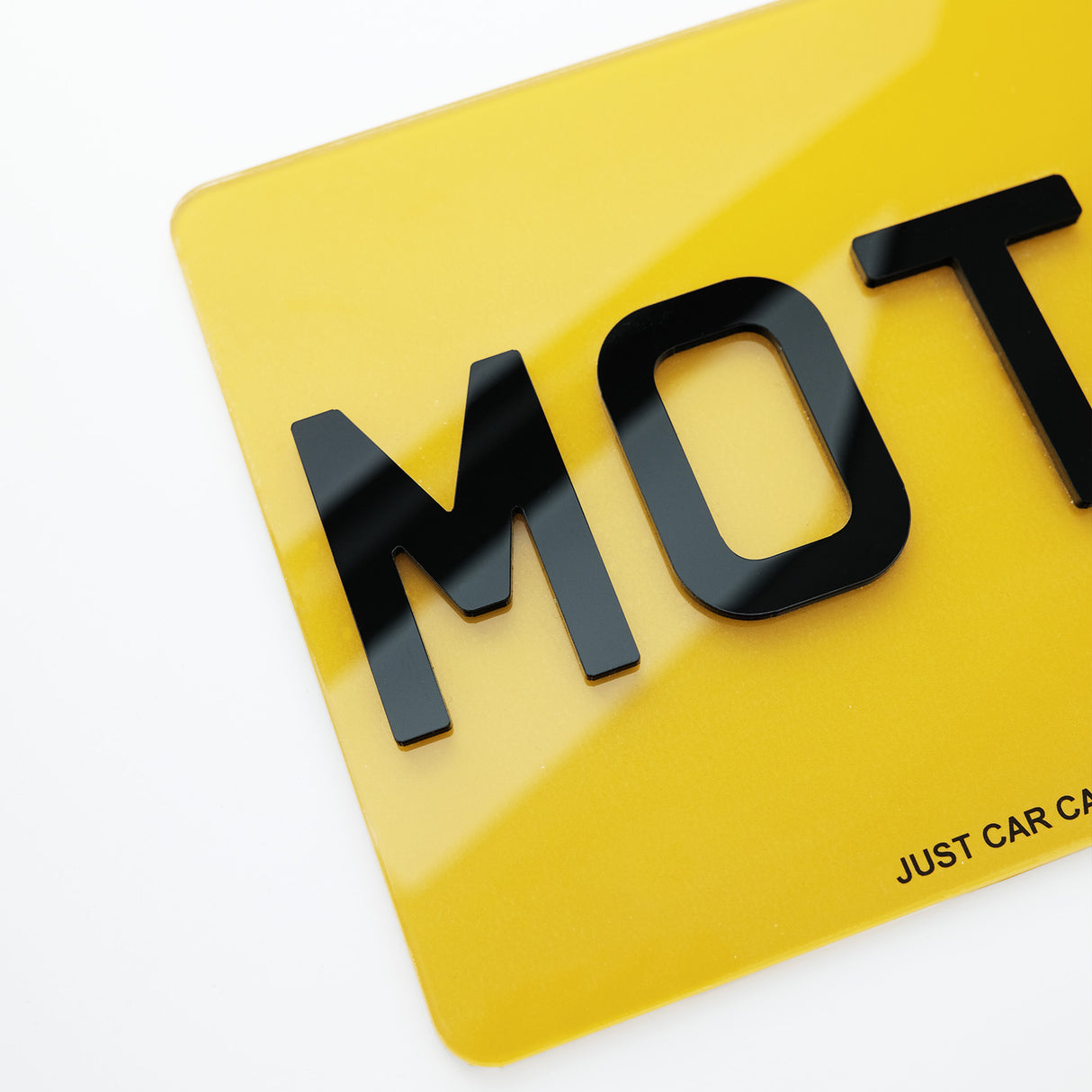 4D 3mm Motorbike Number Plate