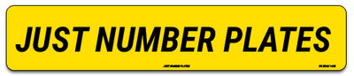 Just Number Plates | Printed, 3D Gel & 4D Number Plates