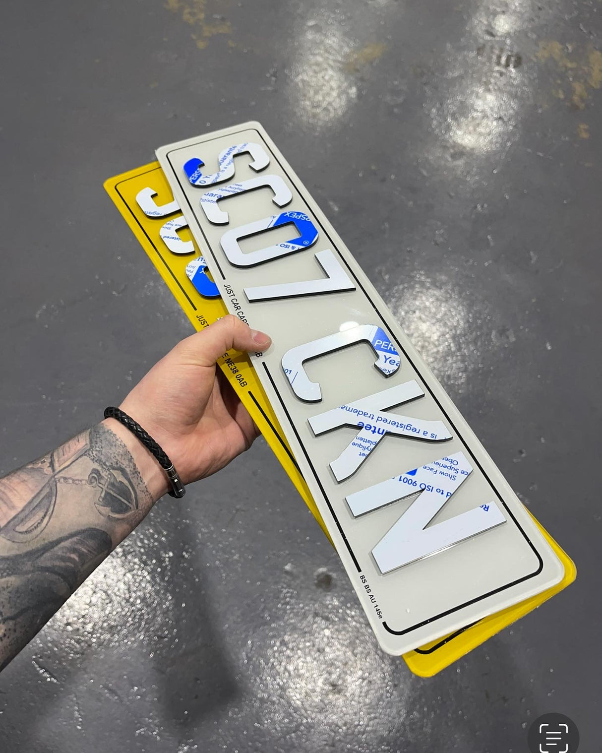 4D 3MM Number Plates