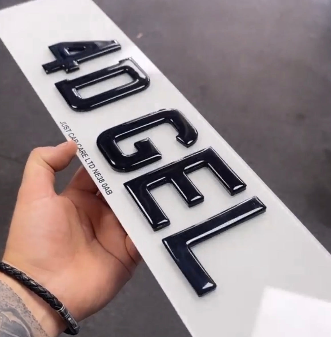 4D Gel Number Plates