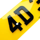 4D 3MM Number Plates
