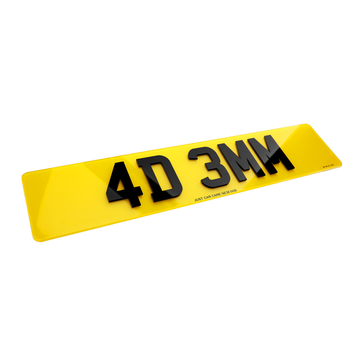 4D 3MM Number Plates