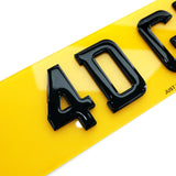4D Gel Number Plates