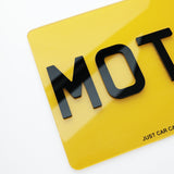4D 3mm Motorbike Number Plate