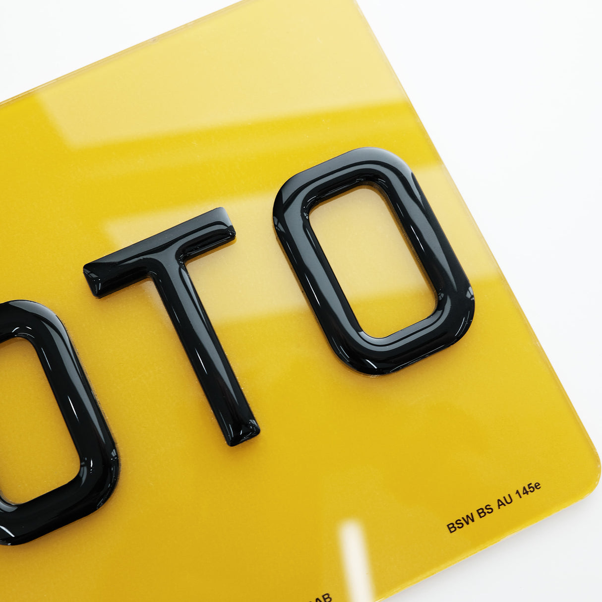 4D Gel Motorbike Number Plate