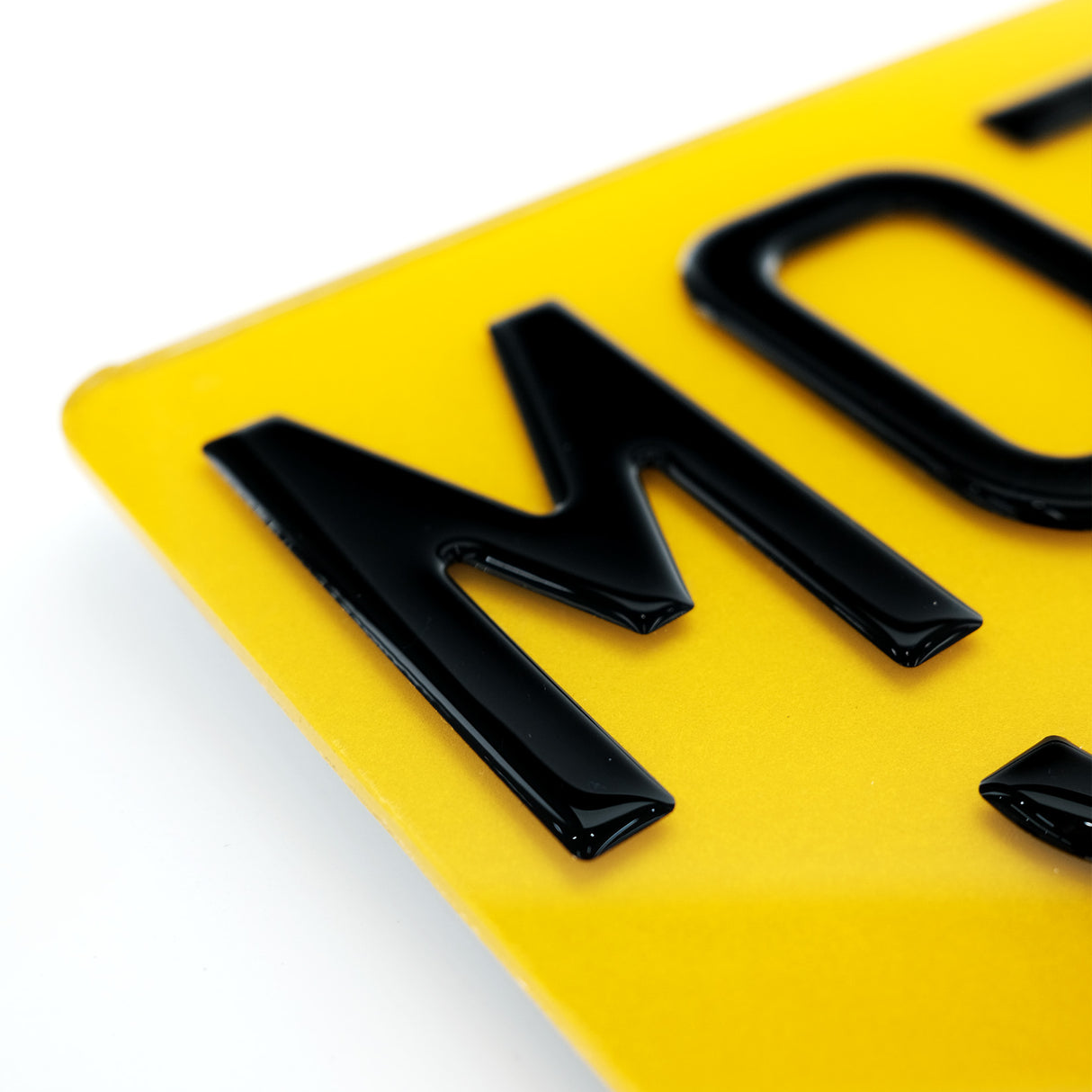 3D Gel Motorbike Number Plate | 9x7 Bike Plates