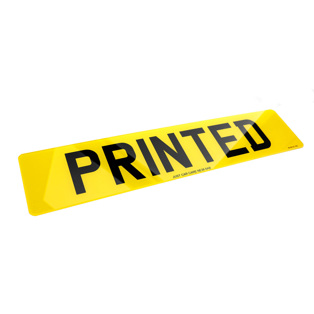 Printed Number Plates