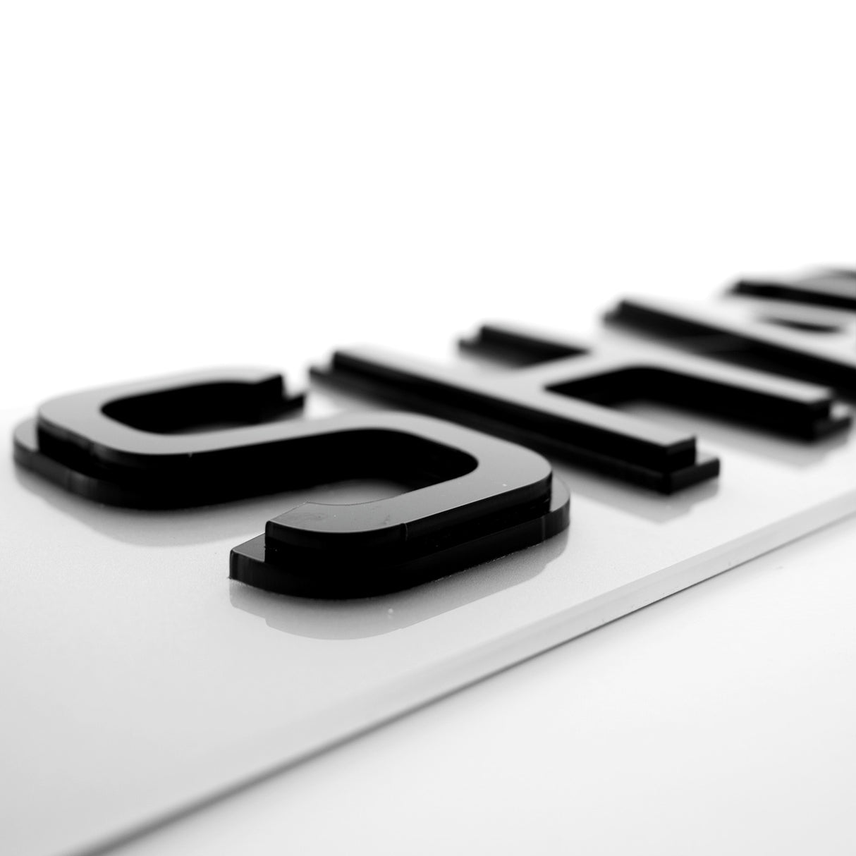 Shadow Number Plates