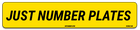 Just Number Plates | Printed, 3D Gel & 4D Number Plates