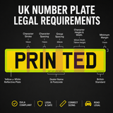 UK Number Plate Legal Requirements