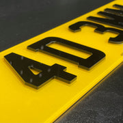 4D Number Plate 3MM | Just Number Plates