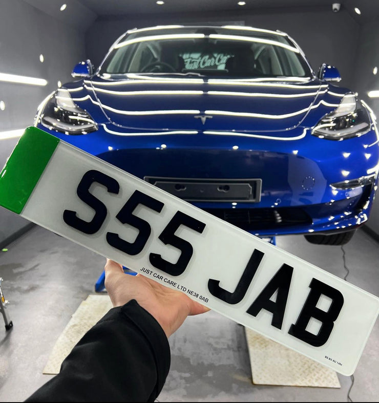 Electric Car Number Plate (EV)
